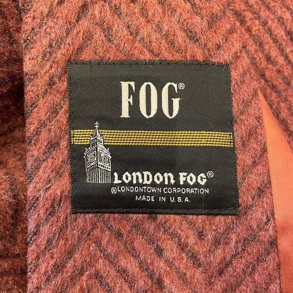 Women’s 1980s Oversized Maroon Wool Dress Jacket - Picture 10 of 11